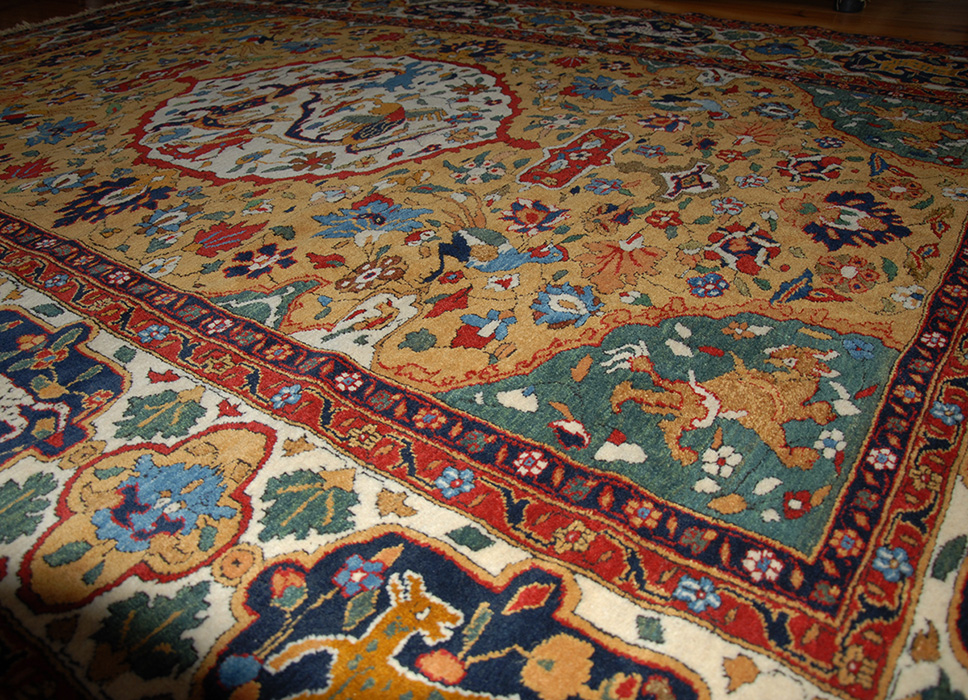 "Dragon & Phoenix", based on the XVI century Safavid Kashan kilim